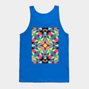 Color Pencils Pattern Tank Top